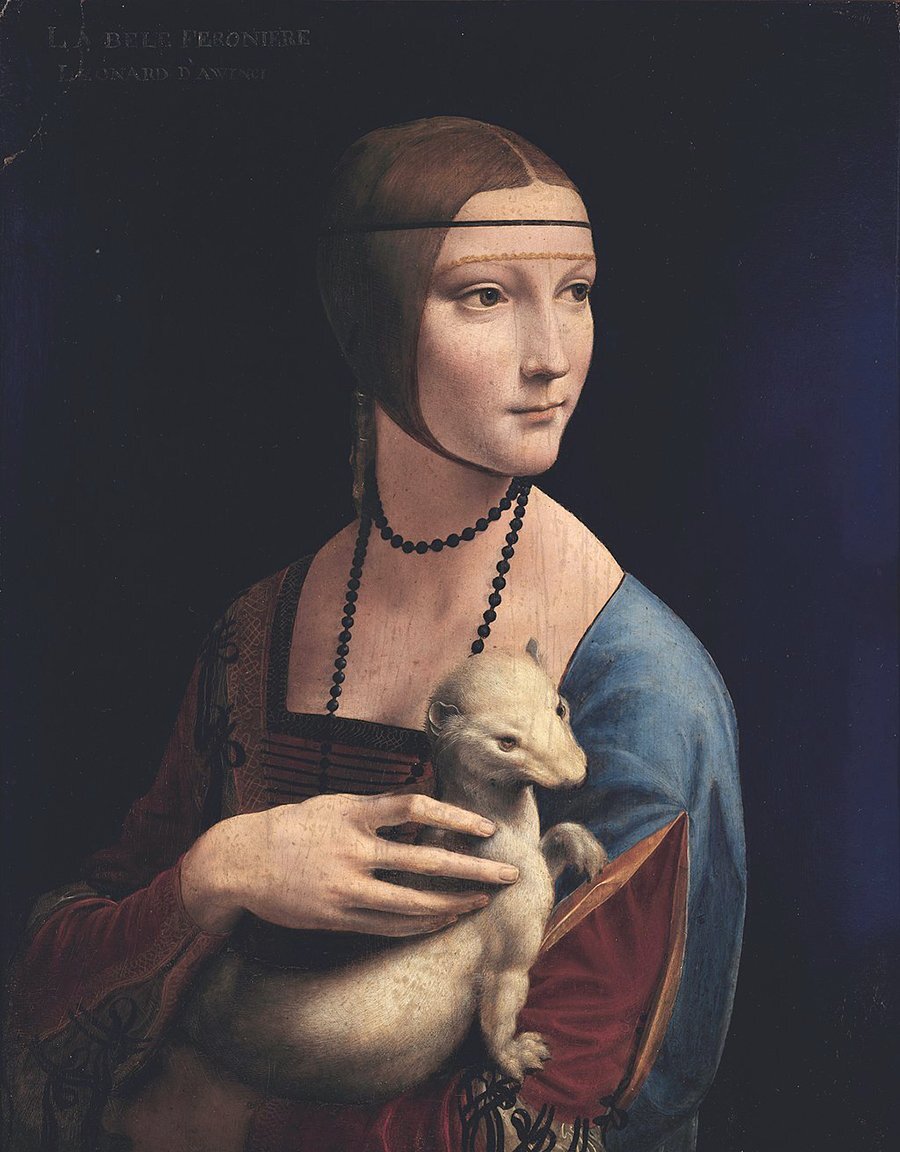 Картина Леонардо да Винчи «Дама с горностаем»                                                           Фото: commons.wikimedia.org