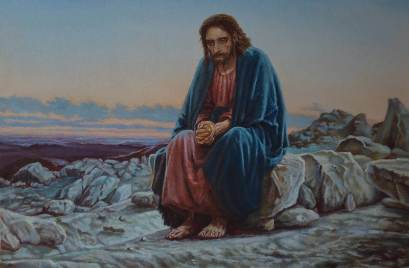 Иван Крамской "Христос в пустыне", 1872 г.