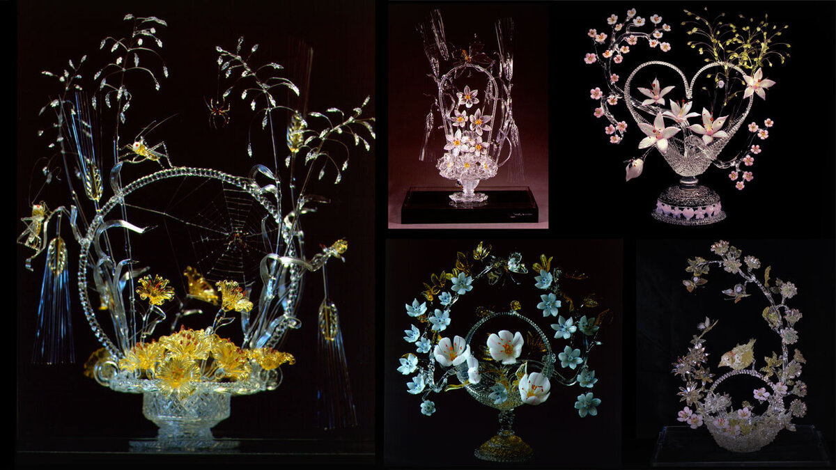Корзины из хрусталя Народного Художника России Алексея Зеля | Стекло ...