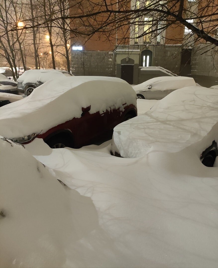    Снегопад в Москве