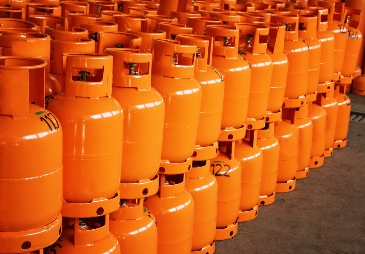 Propane Gas cylinder. LPG Petroleum Gas. Природный ГАЗ В баллонах.