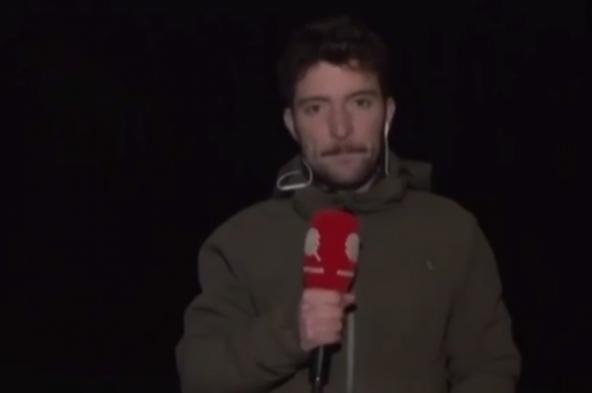    Французский телеканал показал момент взрыва под Краматорском