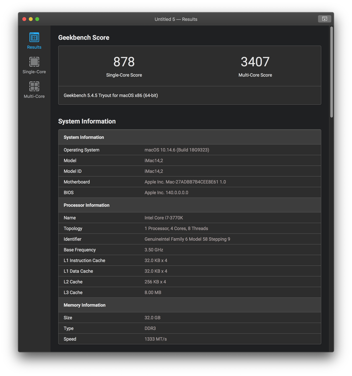 Мощность сравнима с реальным iMac 2017 с CPU i5 (даже чуть больше)