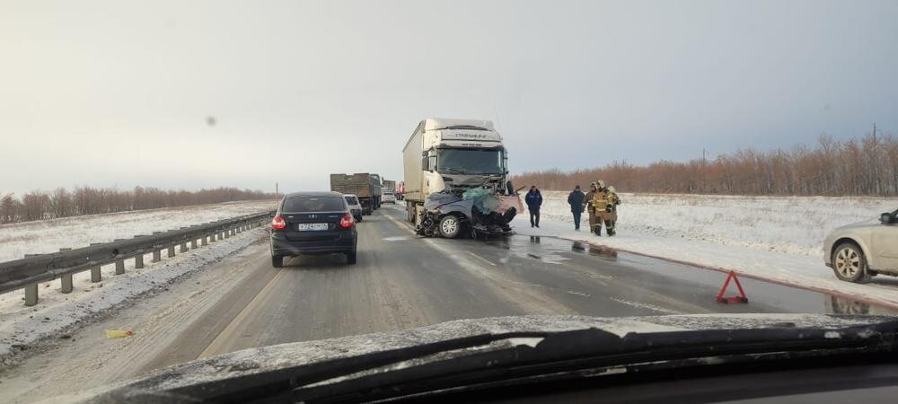    ДТП под Переволоцком Фото: АиФ Оренбург/ Ильмира Клещина