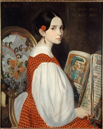 Портрет Леопольдины Гюго работы Огюста де Шатийона
