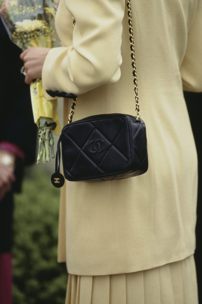 Принцесса Диана с сумкой Chanel, 1992 год