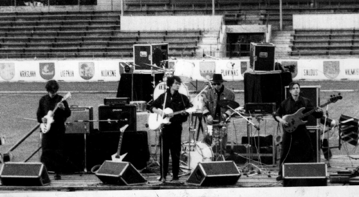 "КИНО" в Риге. 1990 год. фото из соцсети Вконтакте