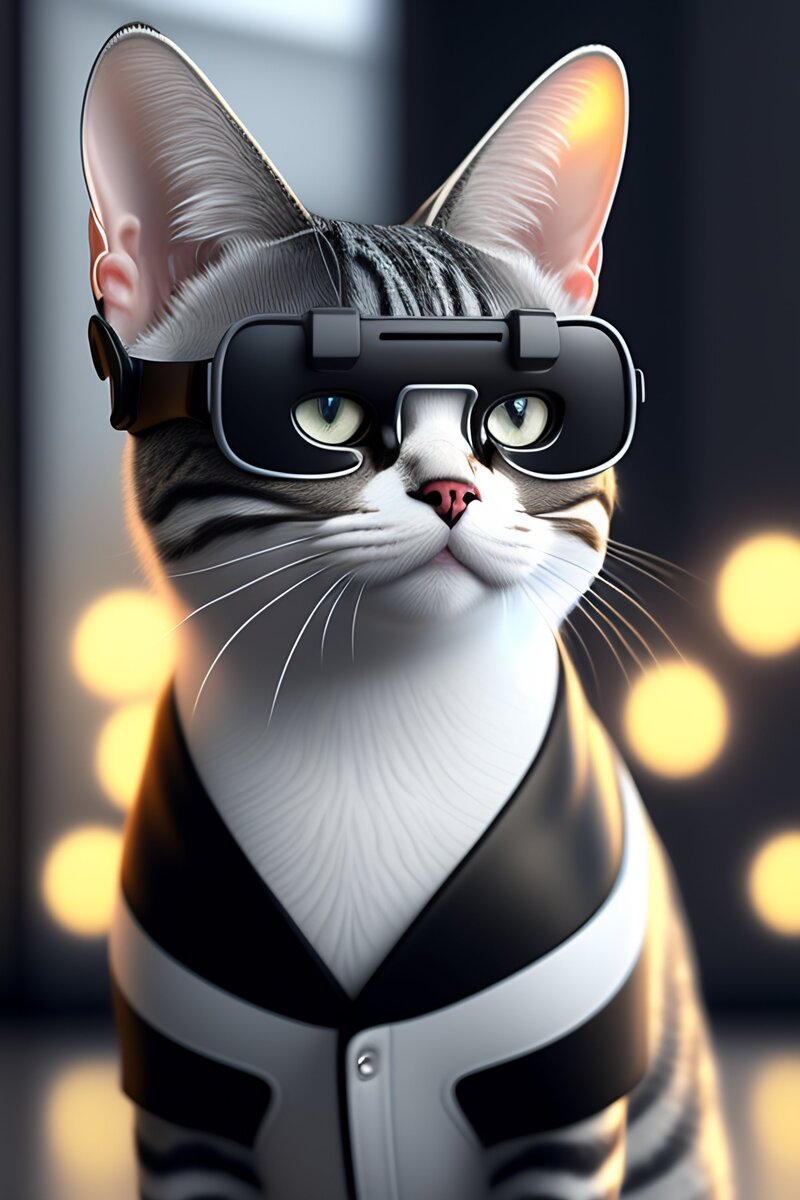 A curious and intelligent cat