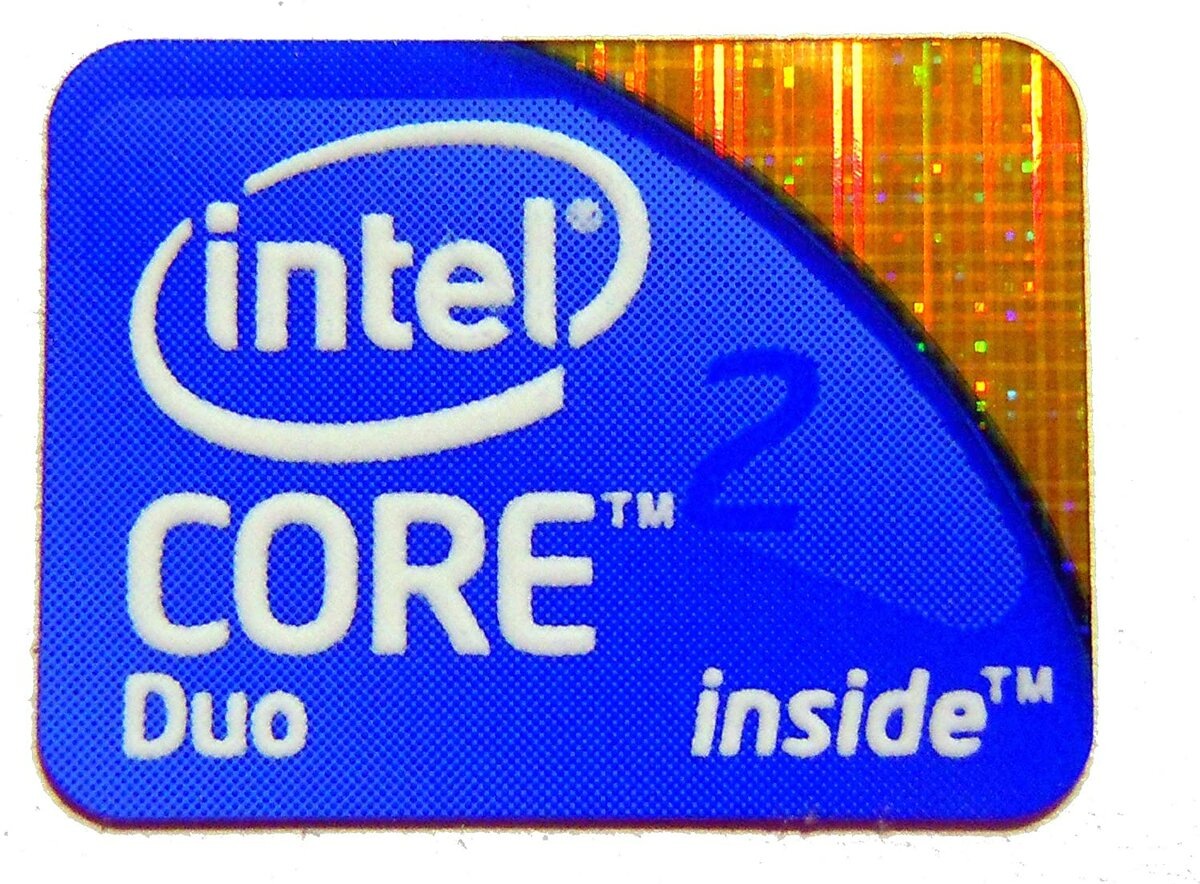 эмблема core 2 duo