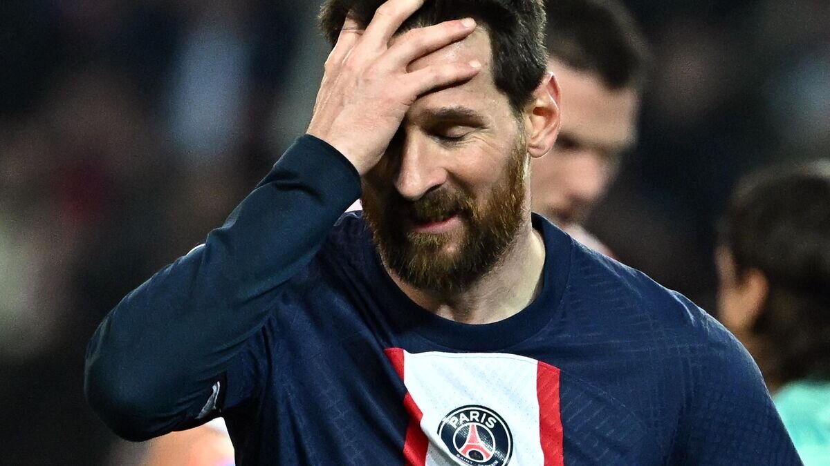    Лионель Месси в матче Лиги чемпионов с "Баварией"© AFP 2023 / ANNE-CHRISTINE POUJOULAT