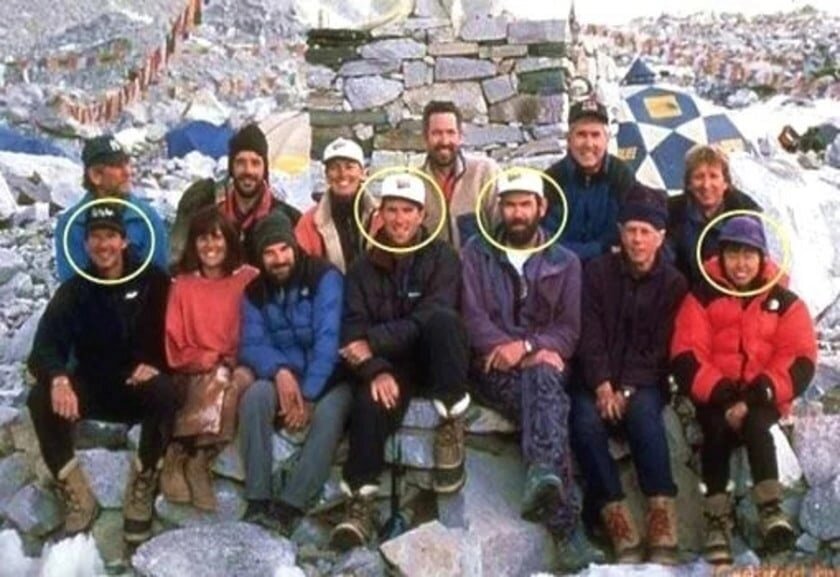 Muertos en el everest 1996