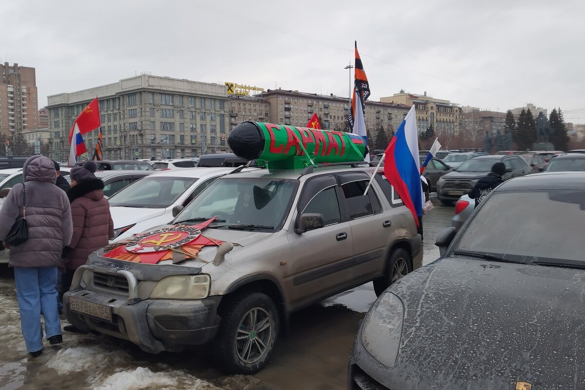 За победу: автопробег в поддержку СВО прошёл в Новосибирске | nsknews.info  | Дзен