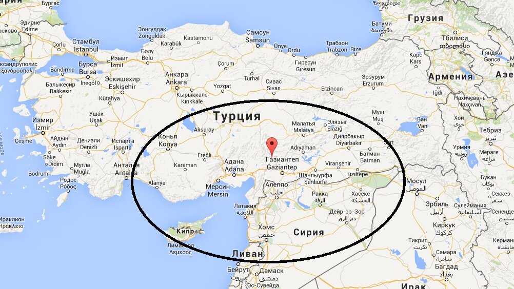 Карта турции мидьят