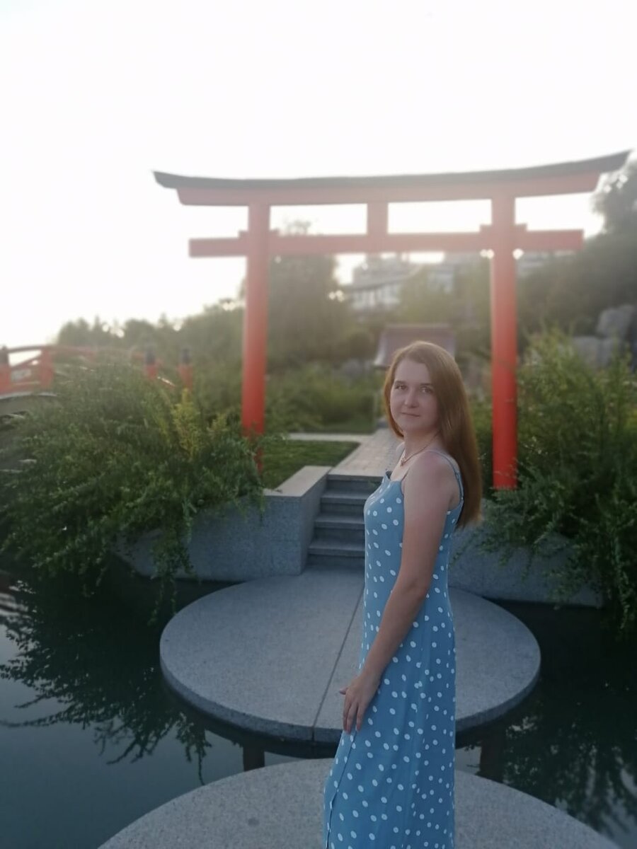 Японский сад на территории санатория.