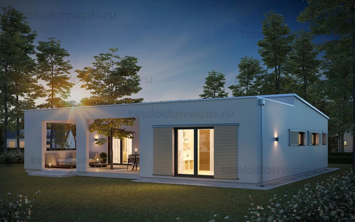 3D-Визуализация одноэтажного дома