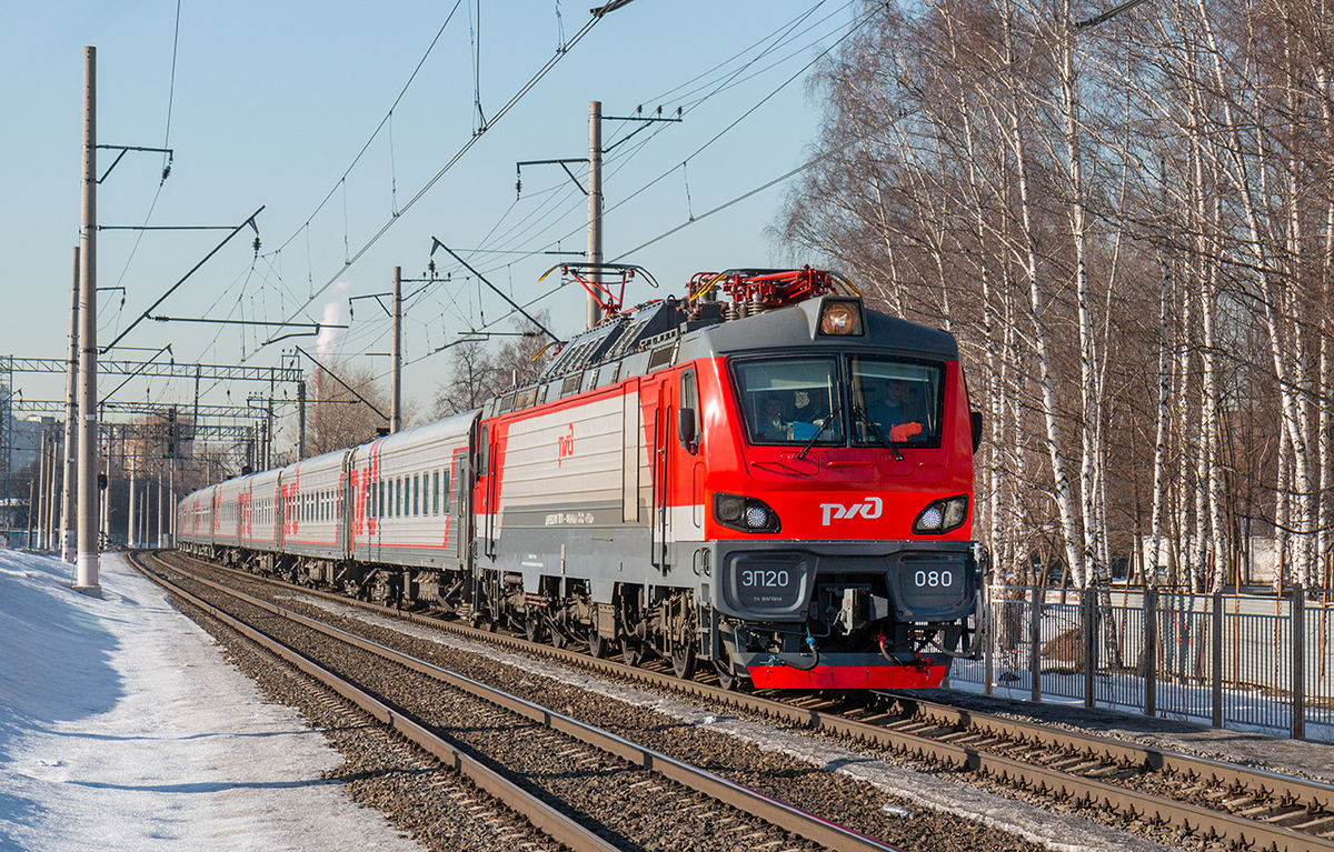 ЭП20-080 - последний изготовленный локомотив данной серии, выпущен в декабре 2021 года, источник фото https://railgallery.ru/photo/103112/?vid=182162, автор Andrey46