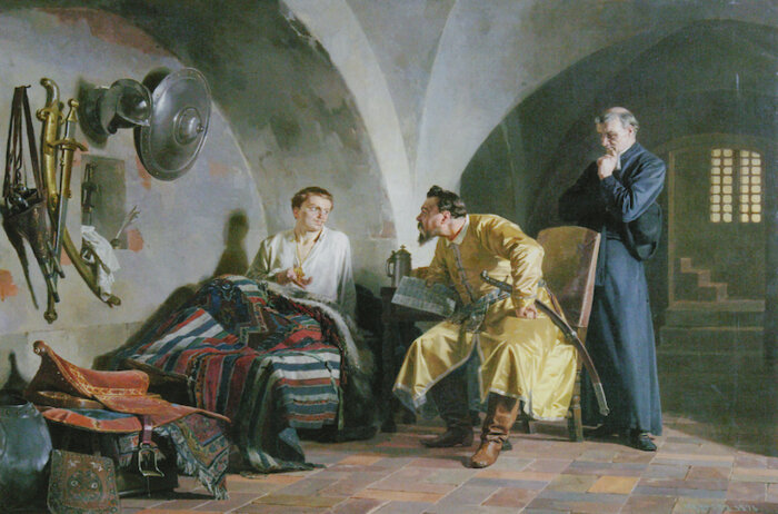 Н. Неврев. Дмитрий Самозванец у Вишневецкого