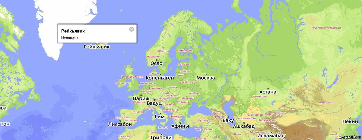 Столица Исландии