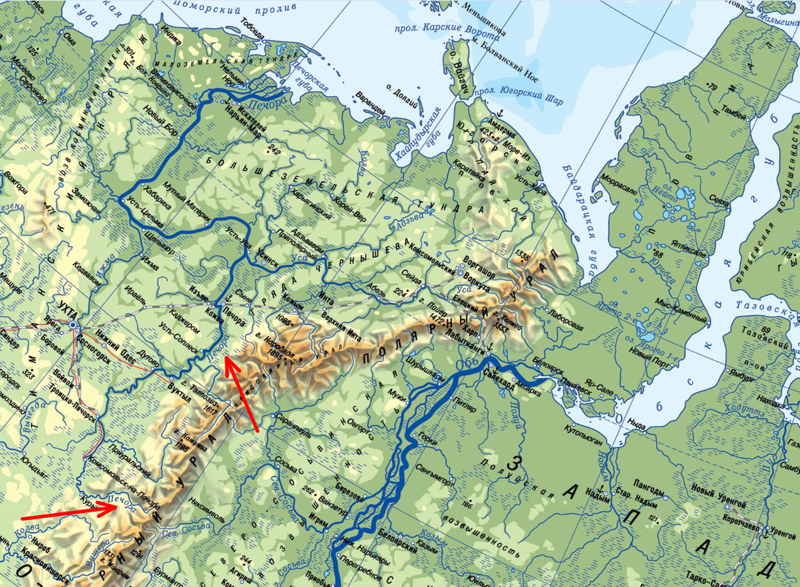 Бассейн реки Печоры. Река Печора на карте России Исток и Устье. Бассейн реки Печора на карте России. Бассейн реки Печора на карте.