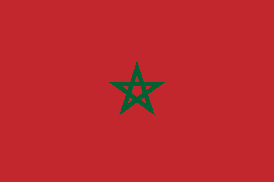 Флаг Марокко с 1915 года.