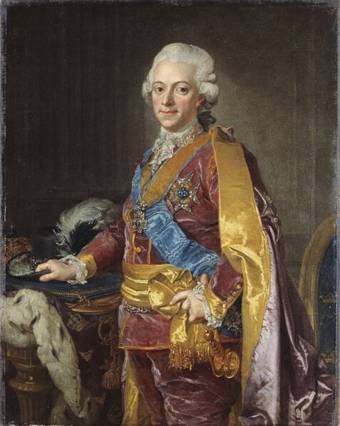 Король Швеции Густав III. Лоренц Паш - Младший, 1780-89. Стокгольм, Королевская  сокровищница (commons.wikimedia.org)