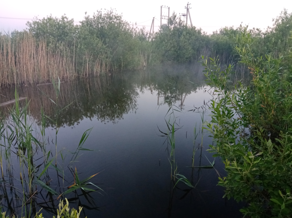 Тот самый пожарный водоём.