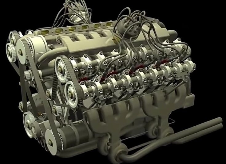 Двигатель W-16