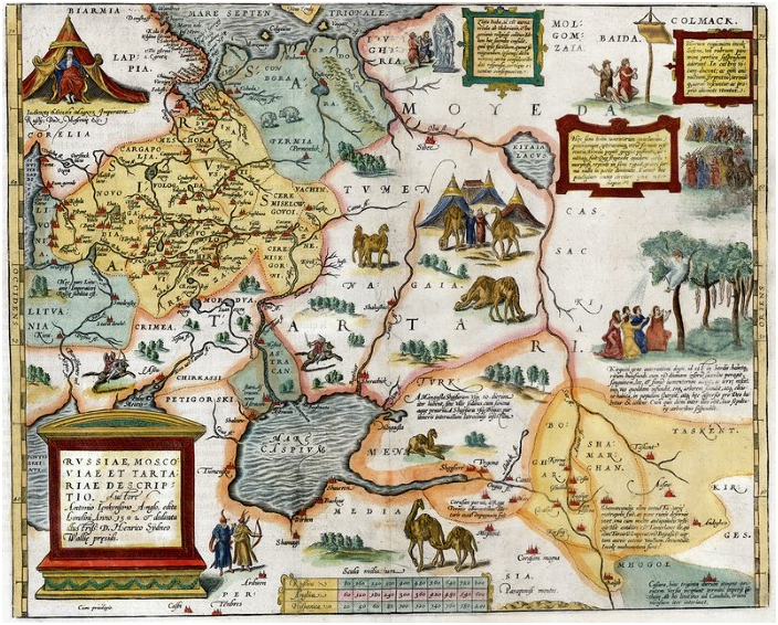 Карта” описание России, Московии и Татарии " Энтони Дженкинсона, 1562 год