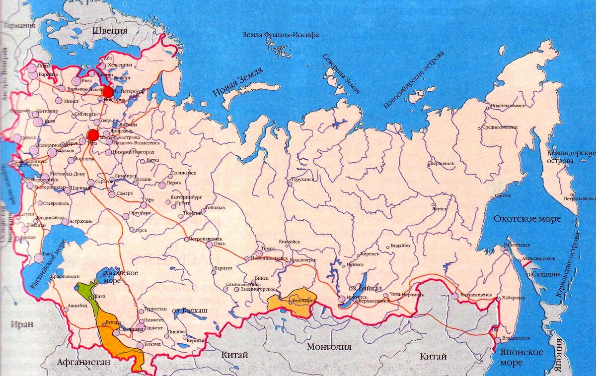 Карта российская империя в начале 19 в