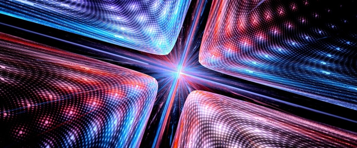 Одноатомный транзистор - абстракционное изображение