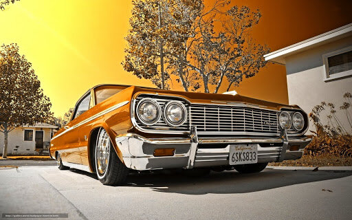 Chevy Impala 64, культовый автомобиль для американского hip-hop сообщества, самое то чтобы поставить на обложку для подборки.