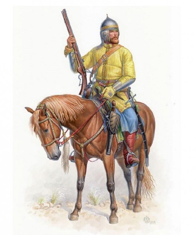 
Поместный кавалерист середины XVII века. 