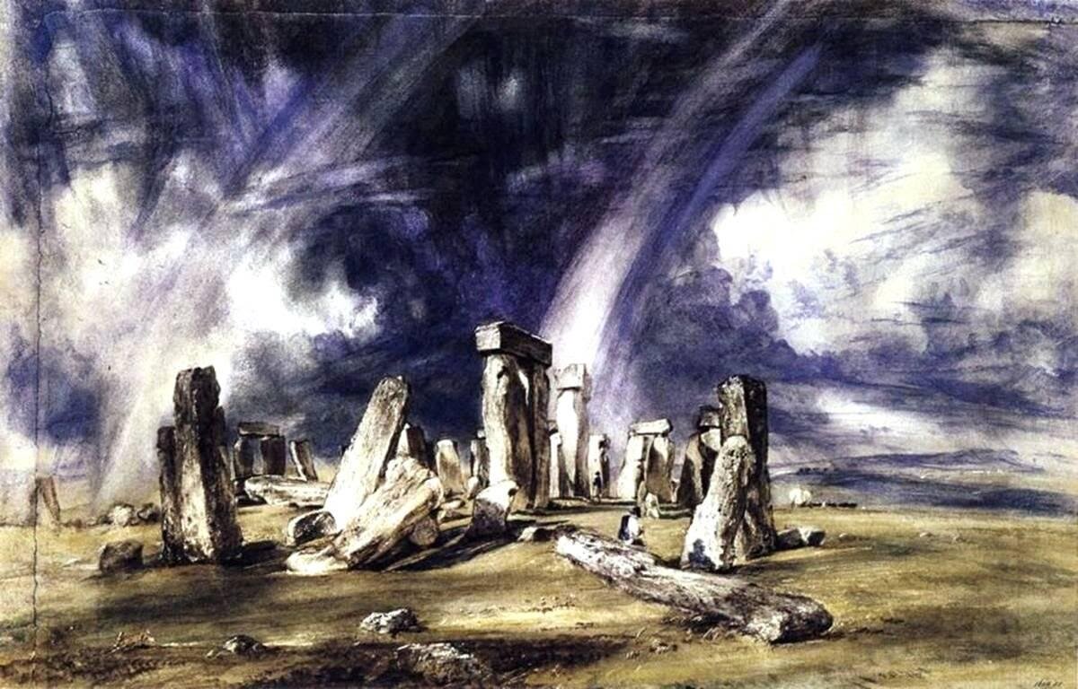 Стоунхендж на картине Джона Консебля, 1835 г.