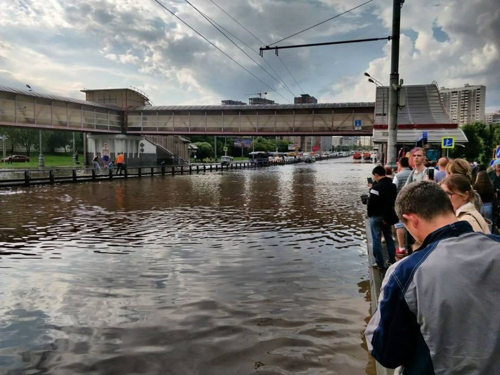 Москва после ливня. Фото из ФБ-сообщества «Я против нового срока мэра Собянина»