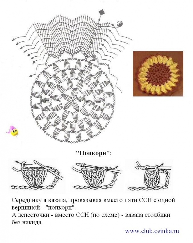 Схемы простых и красивых прихваток