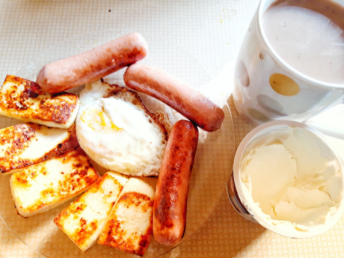 Особенно жареный сыр - теперь моя любовь! Фото автора.