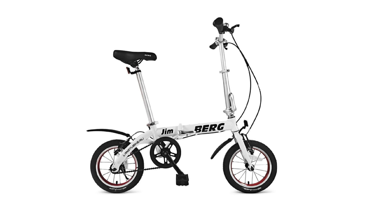Складной велосипед BERG Jim с колесами 14 дюймов и весом 9,5 кг.