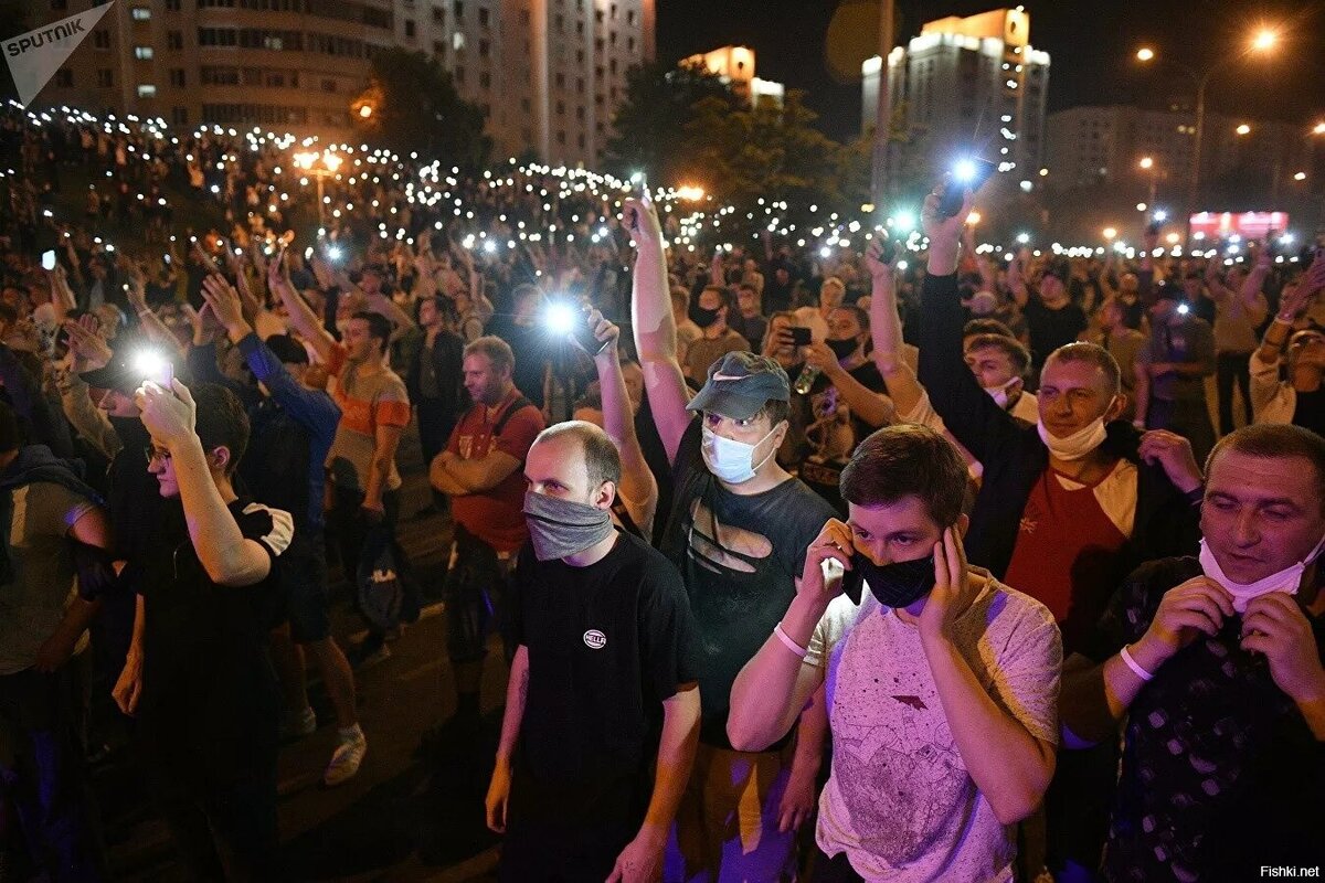 Массовые протесты в Беларуси