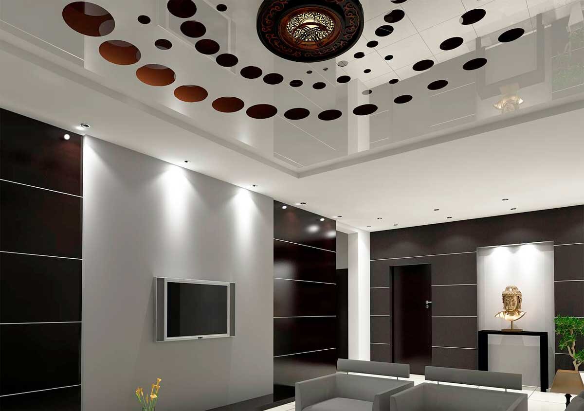 Еще один из вариантов потолка с перфорацией