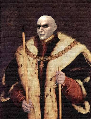 Граф Владислаус Штрауд в качестве героя картины "Томас граф Норфолк" 