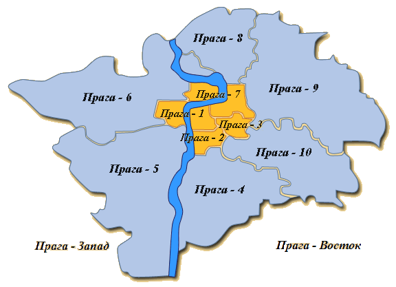 Прага карта города на русском