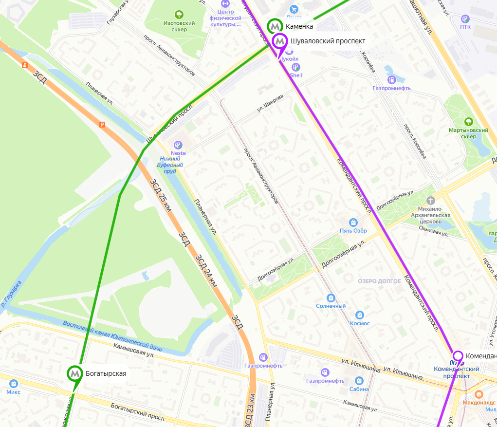 Метро шуваловский проспект на карте. Станция метро на Шуваловском проспекте. Развязка Богатырский Шуваловский. Метро Шуваловский проспект Каменка. Богатырская и Каменка станции метро.