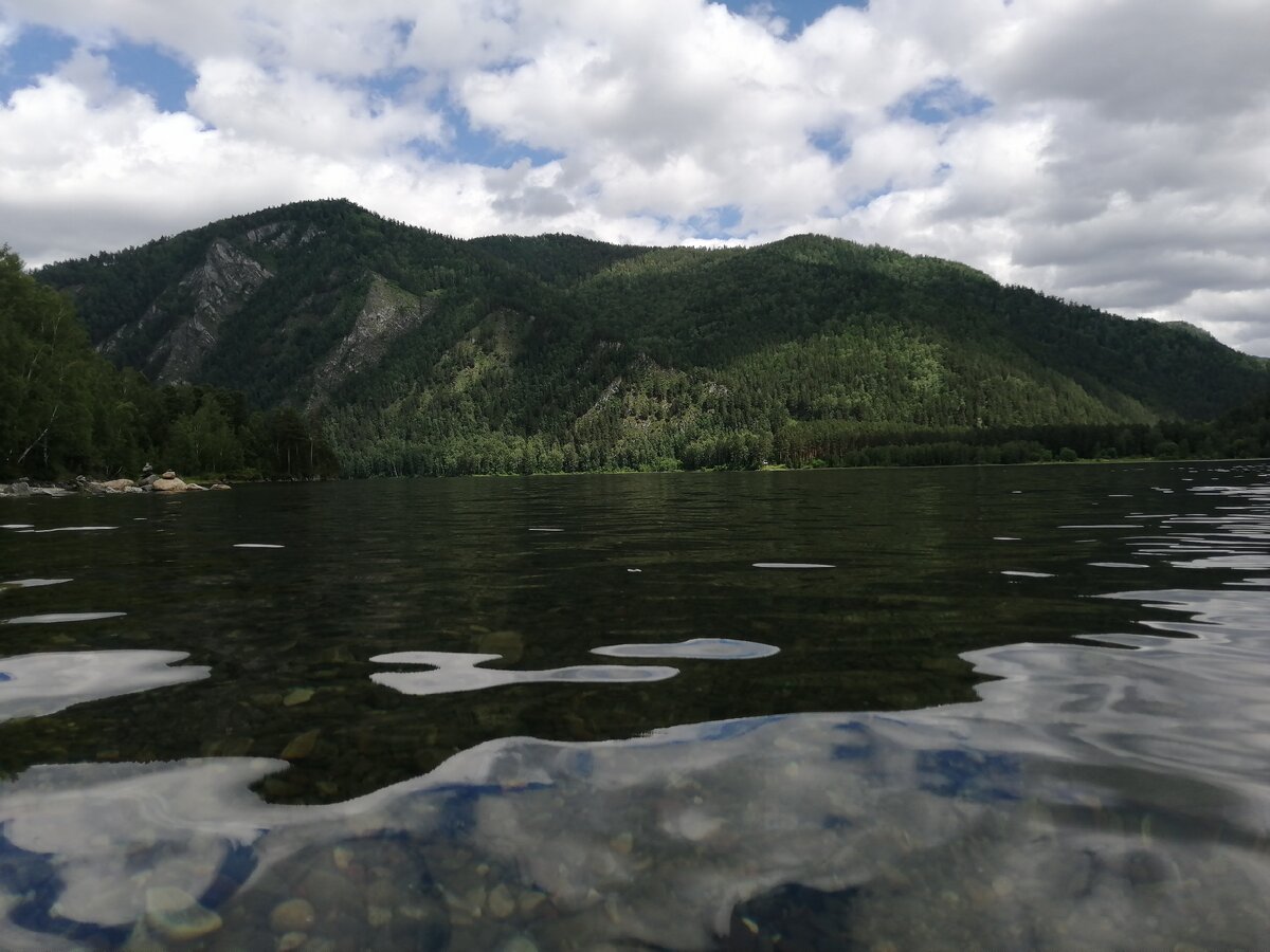 Фото с берега реки Енисей недалеко от посёлка Черёмушки, Республика Хакасия