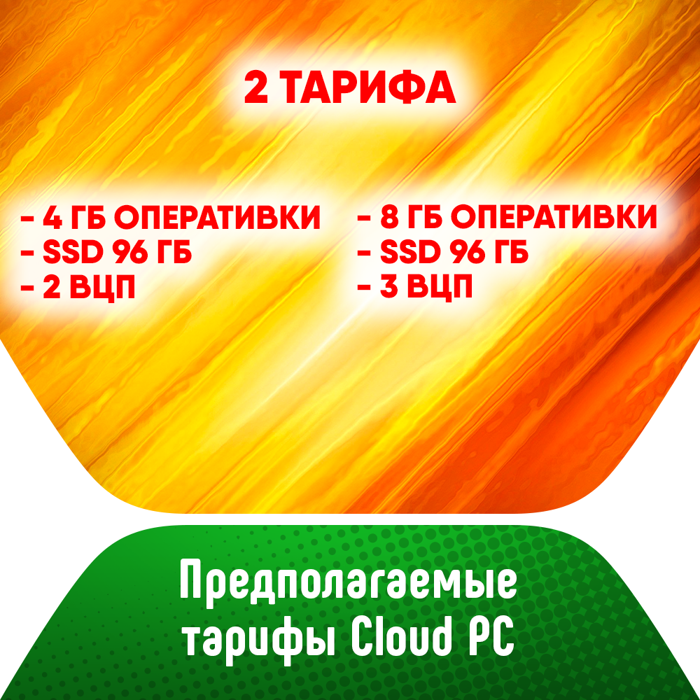 Тарифы Cloud PC