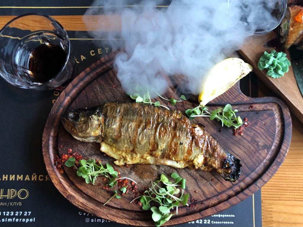 Форель на гриле