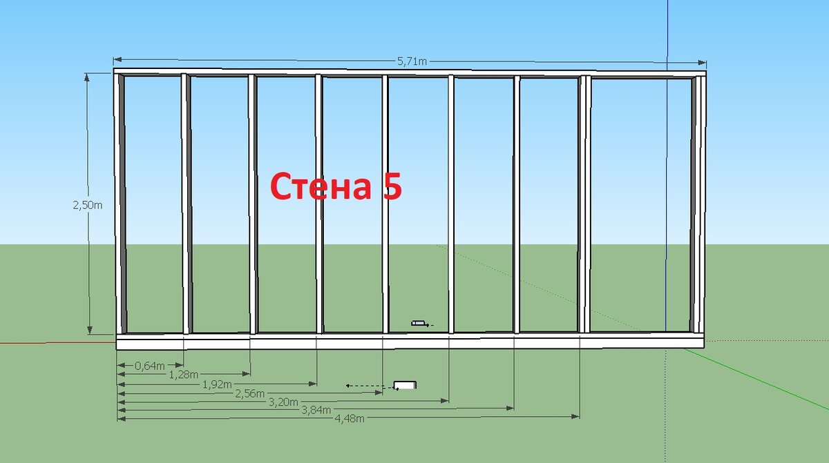 Проект каркасной бани 4х6 №13