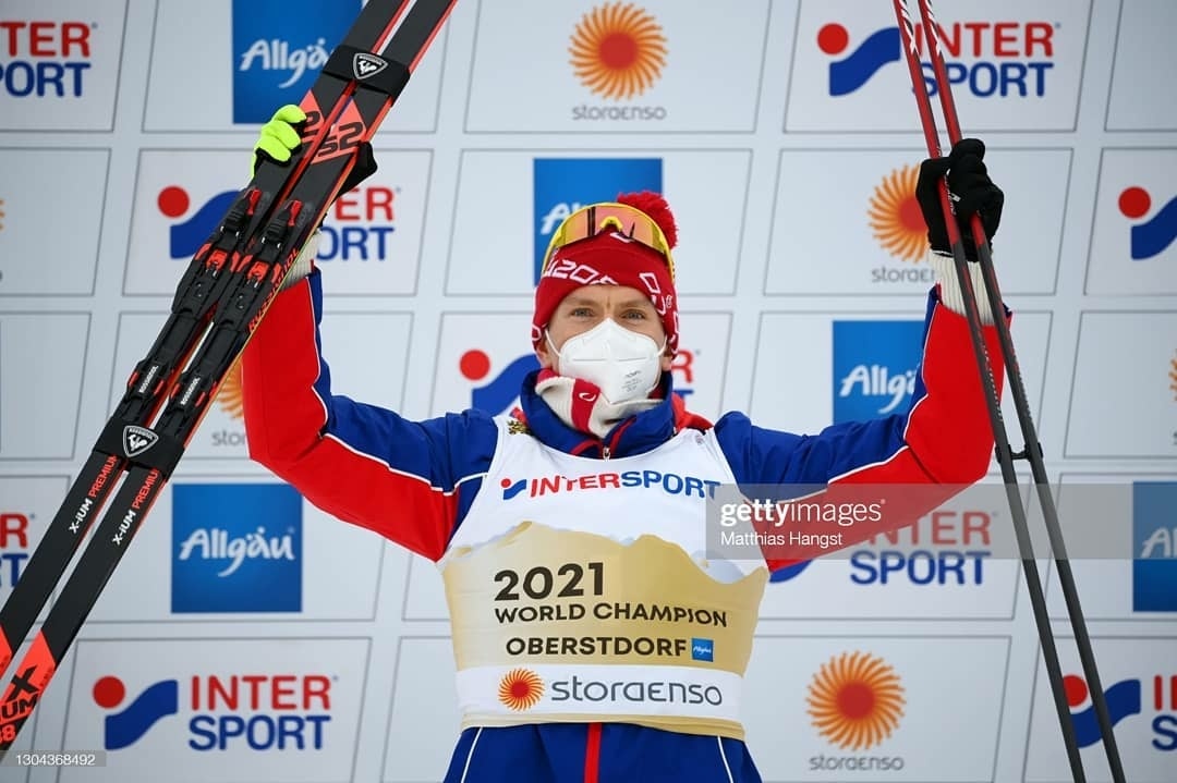 Чемпион мира Александр Большунов. Фото из Gettyimages 