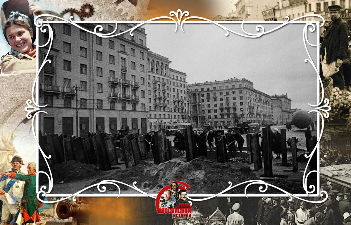 Противотанковые заграждения на улицах 