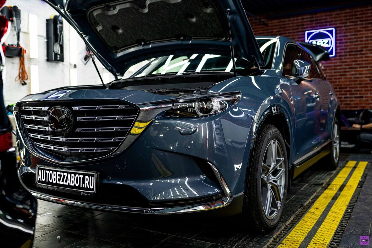 Продуманный детейлинг Mazda CX-9: защита кузова, хрома, салона, лобового  стекла и шумоизоляция | ABZ Детейлинг | Дзен