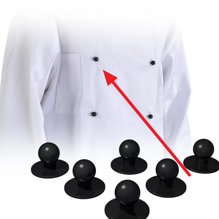 Пукли на униформе повара